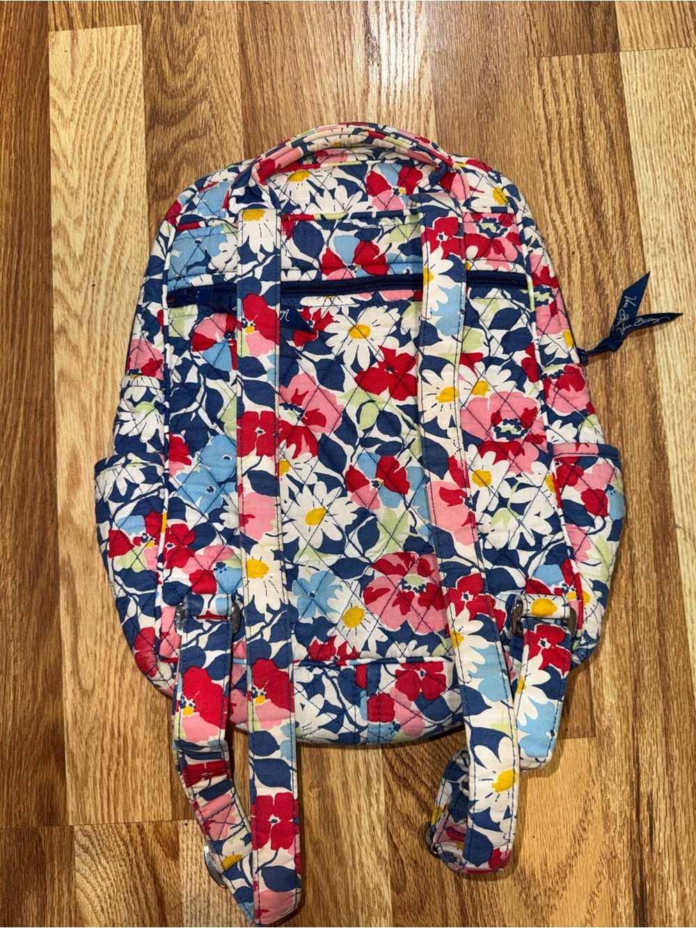 Vera Bradley Mini Backpack Summer Cottage Floral Quilted Bookbag - Picture 7 of 9